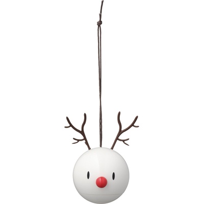 Hoptimist Коледни топки Xmass Bumble северни елени бели 2 бр (26096)