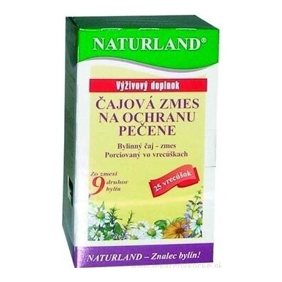 Naturland Porcovaný čaj na játra a detoxikaci 25 ks