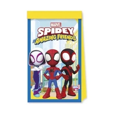Papierové párty sáčky Marvel Spidey 4ks