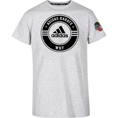 Adidas WKF tričko sivá