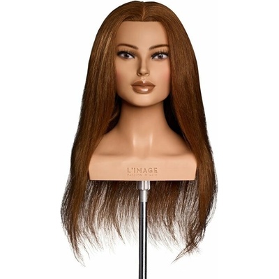 L´image Cvičná hlava stredná blond Limage Clare 50 cm