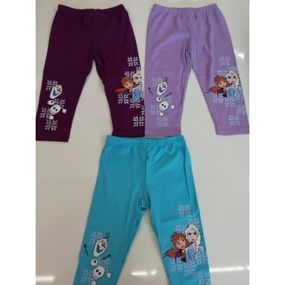 Disney 3 4 legíny Frozen tmavofialové