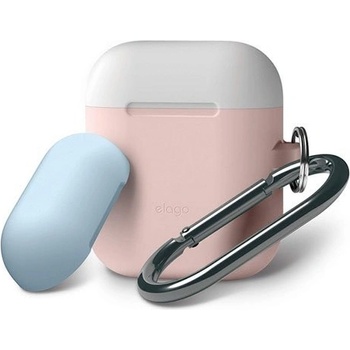 Elago AirPods Silicone Duo Hang Case EAPDH-PK-WHPBL