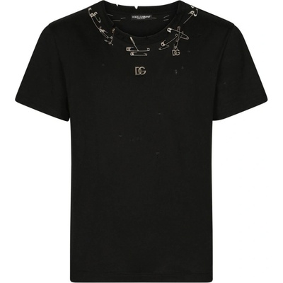 Dolce & Gabbana Embellished tričko black