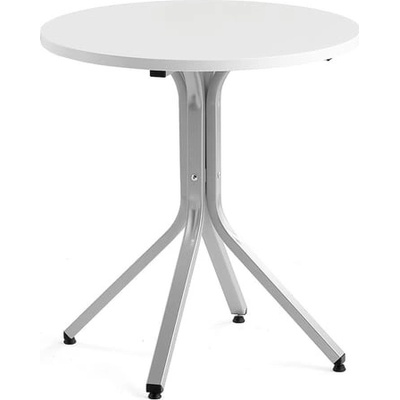 AJ Produkty stůl Various 700 mm, výška 740 mm, stříbrná, bílá