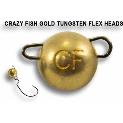 Crazy Fish Čeburaška tungsten 5g gold 2ks