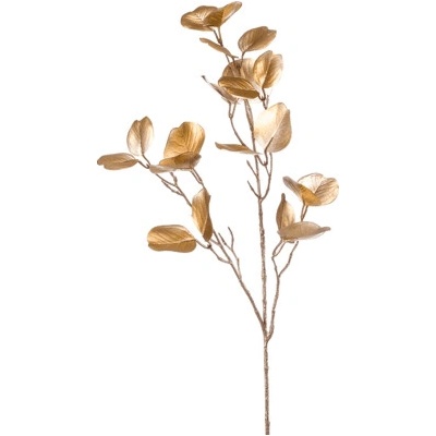 Umelý list Eucalyptus zlatý 84 cm