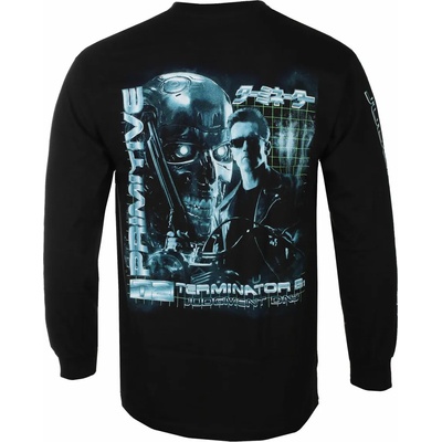 PRIMITIVE мъжка тениска с дълъг ръкав PRIMITIVE х Terminator - черна - papho2140-blk