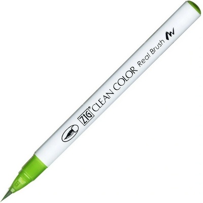 Akvarelová fixa KURETAKE ZIG Clean Color Real Brush, Light Green (041)