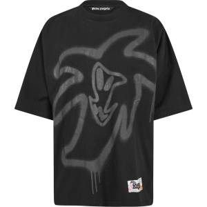 Palm angels Тениска PALM ANGELS Men's Heart Loose T-Shirt - Black Black