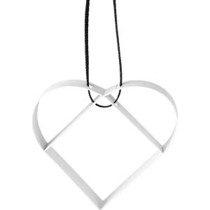 Stelton Коледна украса FIGURA 5 см, сърце, мек бял, неръждаема стомана, Stelton (SN106002)