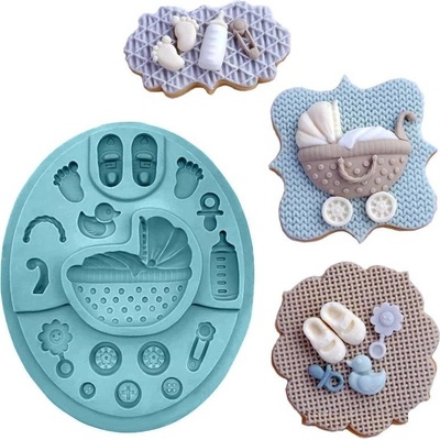 Cakesicq Silikónová forma na kočík 14,5x11,5cm