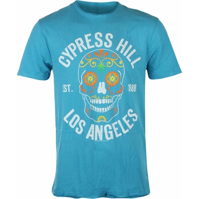 AMPLIFIED мъжка тениска cypress hill - floral skull - teal panther - amplified - zav210a96_tp