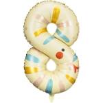 Party Deco Фолиев Балон Номер 8 - Змия, 55х88 см (fb163-8)