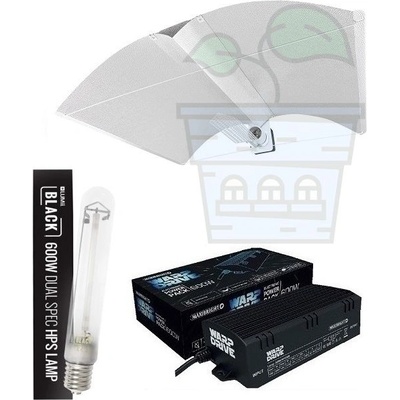 LUMii Комплект Осветление за растения LUMii Black 600W, Maxibright Warpdrive и PEARLPRO XL (6532)