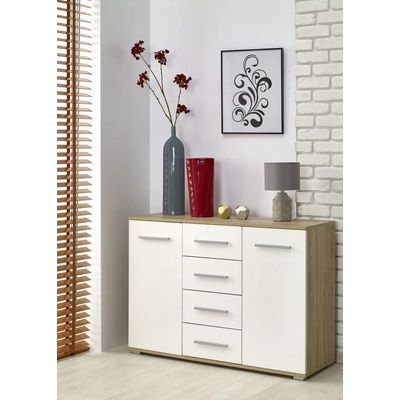 Black Red White Шкаф lima km-4, Дъб сонома с Бяло