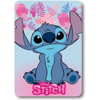 Mister License Company S.L. Detská fleece deka Disney Lilo a Stitch Tropický relax