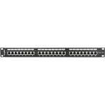 Lanberg patch panel 24 port 1U CAT. 5E shielded, black (PPS5-1024-B) - gtcomputers
