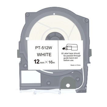 PRO-MAX Max LM-512W, 12mm x 16m, бял съвместима лента (LM-TP512W)