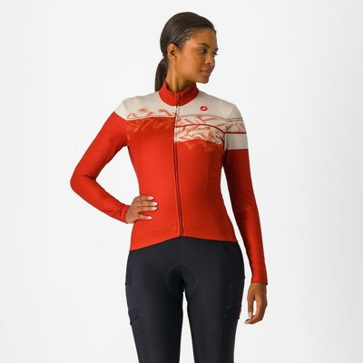 Castelli Unlimited Thermal 2 W LS Red ochre/Silver moon