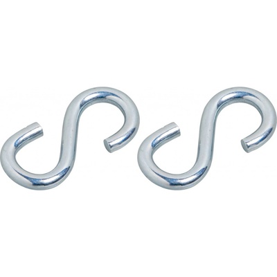 LUX-TOOLS S-hák, pozinkovaný, 2 ks, 25 x 12 x pr. 6 mm