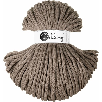 Bobbiny Jumbo 8 mm 100 m Coffee Šňůra