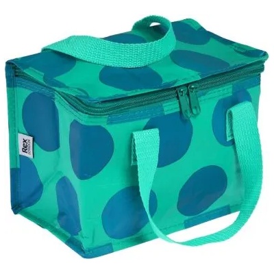 Rex London - Термо чанта за обяд - Зелена със сини точки (29841)