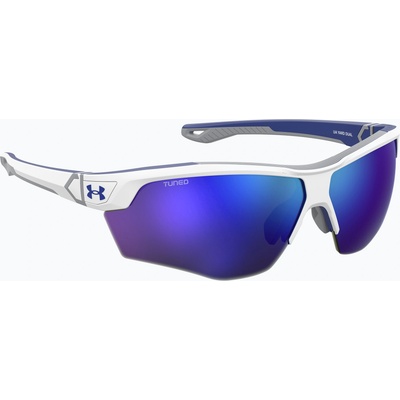 Under Armour Слънчеви очила Under Armour Yard Dual S3 матово бяло синьо/синьо многослойно олеофобно покритие