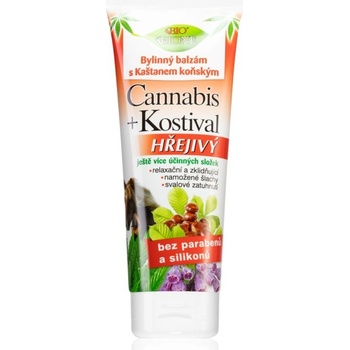 Bione Cosmetics bylinný hřejivý balzám s Kostivalem Cannabis 200 ml