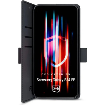 3mk Protection 3mk Wallet Case за Samsung Galaxy S24 FE - черен (5903108601665)