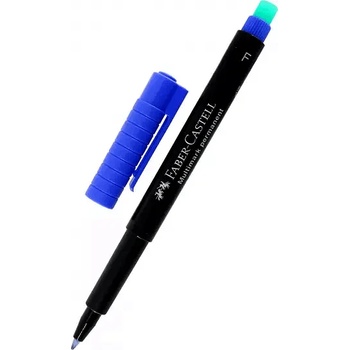 Faber-Castell Перманентен тънкописец Faber Castell 1513 OHP F 0.6 мм. с вградена специална гумичка