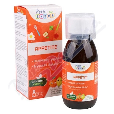 Petit CHENE APPETITE dětský sirup s pomerančovým a citrónovým aroma 125 ml