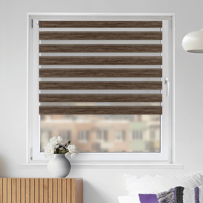 FOA Roleta Deň a noc, STANDARD, Prírodný eben, AA 109n 100 x 150 cm