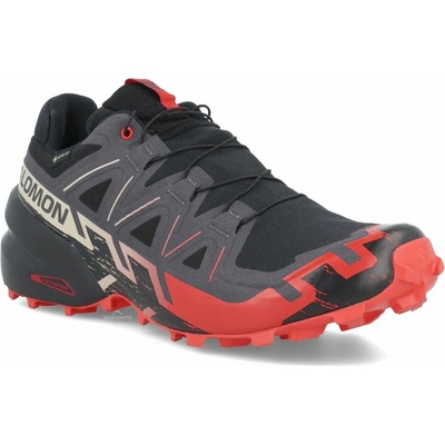 Salomon Speedcross 6 GTX M L49226000 black/fiery red/almond milk – Hledejceny.cz