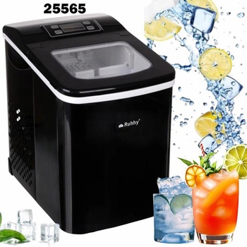 Ruhhy Ледогенератор Ruhhy 25565, 120W, 12 кг/24 часа капацитет, 2 размера кубчета, с функция самопочистване (UNI-012097)