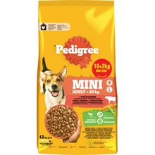 Pedigree Adult Mini hovězí maso zelenina 12 kg