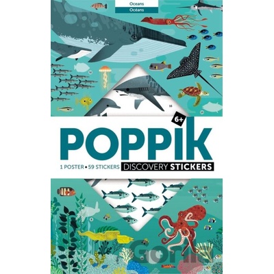 Poppik Samolepkový plakát vzdělávací Oceány