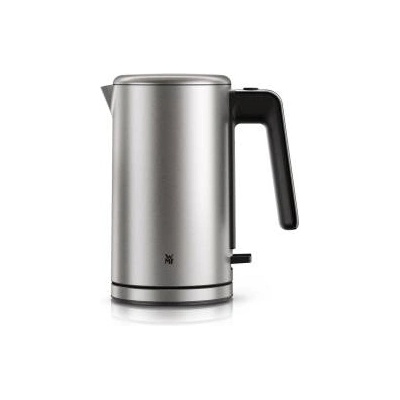 WMF Lono Silk stainless steel kettle 1.6 L, wireless electric kettle 2400 W with limescale filter, 360° base, anti-fingerprint effect, one-hand lid & external water level indicator - 413130041