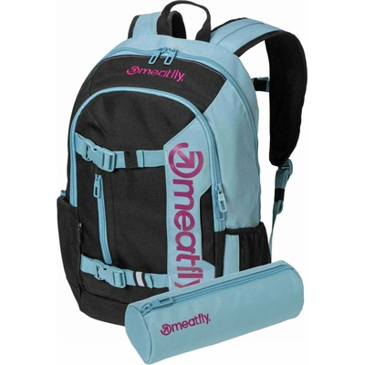 Meatfly раница Basejumper Aqua / Pink 22 L + МОЛИВНИК | Обем 22 L Meatfly | Rozov | Момичешки | ЕДИН РАЗМЕР