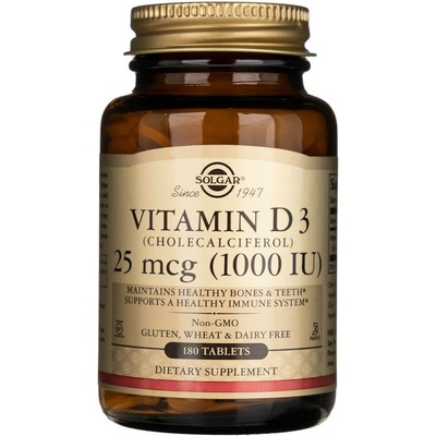 Solgar Vitamin D3 25 mcg 1000 IU 180 tablet