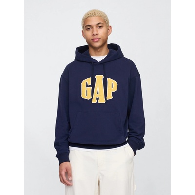 GAP Oversize mikina s logom tmavomodrá