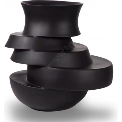 Estilo Home Ваза 38x33x36 см смола/матова черна (EH0033)