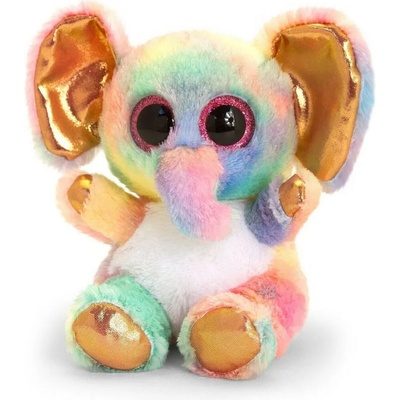 Keel Toys - Анимотсу - Плюшенo цветно слонче - 15 см