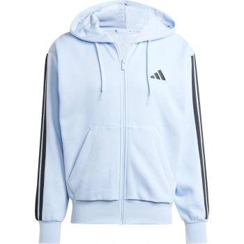 Image 1 of Adidas Мъжки суичър Adidas Essentials Fleece 3-Stripes Full-Zip Hoodie Mens - Glow Blue