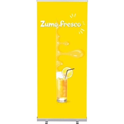 Jansen Display Set Roll-baneru Budget s vytištěným motivem, Čerstvý džus, španělsky, 870 x 2080 mm