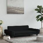 vidaXL Кучешко легло, черно, 100x54x33 см, кадифе (171985)