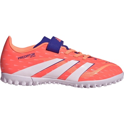 adidas Юношески футболни стоножки Adidas Predator Club Junior Astro Turf Football Boots - Orange/White