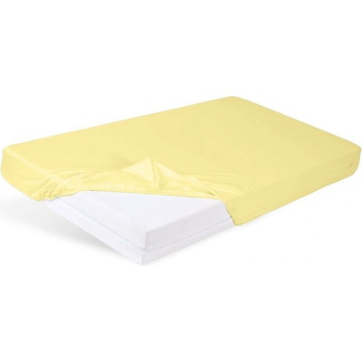 Babymatex prestieradlo jersey s gumou Žlté 70x140