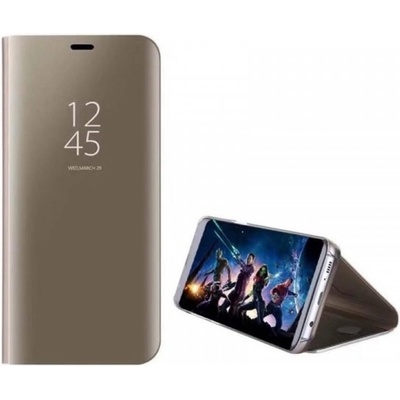 Púzdro SES Zrkadlové plastové flip Huawei P Smart Z - zlaté