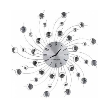 Esperanza Стенен часовник Esperanza, Geneva, 50 см, Кристални елементи, Сребрист, EHC004 6bc517